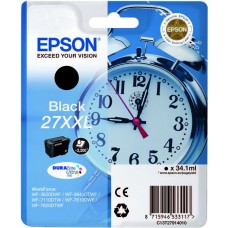 EPSON INK CARTRIDGE BLACK 27XL, 1 x 17.7 ml, FOR WF-3620DWF, WF-7110DTW, WF-7610DWF, WF-7710DWF EPSON INK CARTRIDGE BLACK 27XL, 1 x 17.7 ml, FOR WF-3620DWF, WF-7110DTW, WF-7610DWF, WF-7710DWF