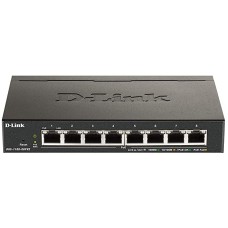 DLINK SWITCH 8PORT PoE GIGABIT LAN PORTS, PoE BUDGET 64W, EASY SMART MANAGED L2, VLAN, AUTO MDI/MDIX, METAL CASE, FANLESS, DESKTOP, 5YW DLINK SWITCH 8PORT PoE GIGABIT LAN PORTS, PoE BUDGET 64W, EASY SMART MANAGED L2, VLAN, AUTO MDI/MDIX, METAL CASE, FANLESS, DESKTOP, 5YW