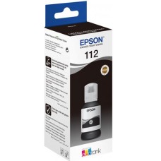 EPSON INK BOTTLE BLACK 112, 1 x 127.0 ml, 7, 5K PAGES, FOR ITS L6550, L6570, L6580, L15150, L15160, M15140, L11160, L6490, L6460, L15180
