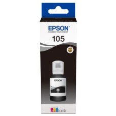EPSON INK BOTTLE BLACK 105, 1 x 140.0 ml, 8K PAGES, FOR ITS L7160, L7180