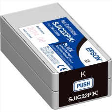 EPSON INK CARTRIDGE BLACK SJIC22P(K), FOR TM-C3500 LABEL PRINTER EPSON INK CARTRIDGE BLACK SJIC22P(K), FOR TM-C3500 LABEL PRINTER