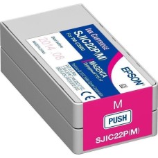 EPSON INK CARTRIDGE MAGENTA SJIC22P(M), FOR TM-C3500 LABEL PRINTER EPSON INK CARTRIDGE MAGENTA SJIC22P(M), FOR TM-C3500 LABEL PRINTER