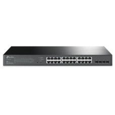 TP-LINK SWITCH 28PORTS 24 GIGABIT LAN PORTS PoE+, 4 SFP PORTS, 250W, SMART MANAGED, QOS, L2-L2+, VLAN, RACKMOUNT, UK PLUG