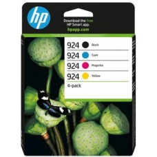 HP INK CARTRIDGE 4 PACK, BLACK, CYAN, MAGENTA, YELLOW, HP 924, FOR OFFICEJET PRINTERS 8125e, 8122e, 8135e, 8124e, 8132e, 8134e - 500 PAGES BLACK & 400 PAGES COLOR HP INK CARTRIDGE 4 PACK, BLACK, CYAN, MAGENTA, YELLOW, HP 924, FOR OFFICEJET PRINTERS 8125e, 8122e, 8135e, 8124e, 8132e, 8134e - 500 PAGES BLACK & 400 PAGES COLOR