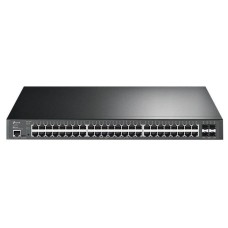 TP-LINK SWITCH 48PORTS GIGABIT LAN PORTS PoE+, 4 10G SFP PORTS, JETSTREAM, 500W, MANAGED, QOS, L2+, VLAN, RACKMOUNT, UK PLUG
