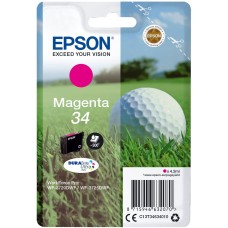 EPSON INK CARTRIDGE MAGENTA 34, 1 x 4.2 ml, FOR WF-3720DWF EPSON INK CARTRIDGE MAGENTA 34, 1 x 4.2 ml, FOR WF-3720DWF