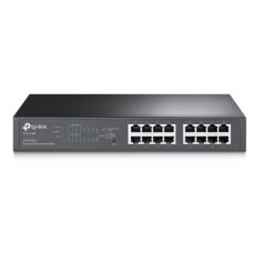 TP-LINK SWITCH 16PORTS GIGABIT 8 PORTS PoE+ AND 8 PORTS GIGABIT LAN, 150W, SMART MANAGED, QOS, L2-L2+, VLAN, RACKMOUNT, UK PLUG
