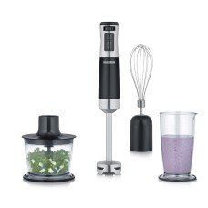 SEVERIN HAND BLENDER SET 600W, S/S, 15.000RPM, ERGONOMIC DESING, REMOVABLE SS STIRRING ROD, EASY CLEANIGN, BPA-FREE, BRUSHED STAINLESS STEEL/BLACK SEVERIN HAND BLENDER SET 600W, S/S, 15.000RPM, ERGONOMIC DESING, REMOVABLE SS STIRRING ROD, EASY CLEANIGN, BPA-FREE, BRUSHED STAINLESS STEEL/BLACK