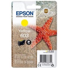 EPSON INK CARTRIDGE YELLOW 603, 1 x 2.4 ml, WF-2850, WF-2870, XP-2100, XP-2150, XP-3100, XP-3150, 130 PAGES