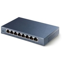 TP-LINK SWITCH 8PORTS GIGABIT LAN PORTS, UNMANAGED, STEEL CASE, DESKTOP, UK PLUG TP-LINK SWITCH 8PORTS GIGABIT LAN PORTS, UNMANAGED, STEEL CASE, DESKTOP, UK PLUG