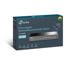 TP-LINK SWITCH 8 PORTS GIGABIT POE, SWITCH 8 POE+ PORTS @ 153W RACKMOUNT PLUG + PLAY STURDY METAL SHIELDED PORTS OVERLOAD PROTECTION W/ PORT PRIORITY TP-LINK SWITCH 8 PORTS GIGABIT POE, SWITCH 8 POE+ PORTS @ 153W RACKMOUNT PLUG + PLAY STURDY METAL SHIELDED PORTS OVERLOAD PROTECTION W/ PORT PRIORITY