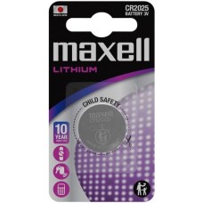 MAXELL BATTERIES CR2025 1PC BLIST PK 4902580103033