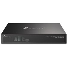 TP-LINK NVR VIGI VIDEO RECORDER POE, 8 CHANNEL UP TO 8MP RESOLUTION, 80MBPS BANDWIDTH, 1 X HDD INTERFACE UP TO 10TB, SMART DETECTION, ONVIF, REMOTE MONITORING, 2-WAY AUDIO, VGA, HDMI, 2 X USB 2.0, LAN