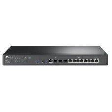 TP-LINK ROUTER OMADA GIGABIT VPN, 2× 10GE SFP+ PORTS, 1× 1GE SFP WAN/LAN PORTS, 8× 1GE RJ45 WAN/LAN PORTS, 1× RJ45 CONSOLE PORTS, 2× USB PORTS, BANDWIDTH CONTROL, NAT, ACL, ACCESS CONTROL, RACKMOUNT