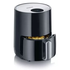 SEVERIN COMPACT HOT AIR FRYER, 1.8L, 500-600GR, SLIM DESIGN, CERAMIC COATING BASKET, HIGH SCRATCH RESISTANCE, LED DISPLAY, TOUCH CONTROL, ADJUST TEMP. 80°C-200°C, COOKING TIME, AUTO SWITCH, 60 MIN TIMER WITH DEEP, EASY CLEAN, BLACK