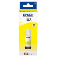 EPSON INK BOTTLE YELLOW 103, 1 X 65.0 ml, 4, 5K PAGES, FOR ITS L1110, 3110, 3111, 3150, 3151, 5190, 3156, 3160, 1210, 1250, 3210, 3211, 3250, 3251, 3256, 3260, 3266, 5290, 5296, 5590, 3550, 3560, 11050, 1230, 1270, 3230, 3231, 3270, 3271, 3276, 3280, 3286