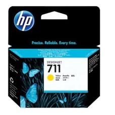 HP INK CARTRIDGE YELLOW, HP 711, 29ML, FOR DESIGNJETS T120, T125, T130, T520, T525, T530 SERIES