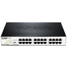 DLINK SWITCH 24PORT GIGABIT LAN PORTS, UNMANAGED, PLUG & PLAY, AUTO MDI/MDIX, GREEN TECHNOLOGY, METAL CASE, FANLESS, DESKTOP / RACKMOUNT