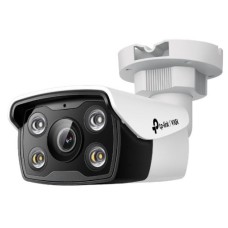TP-LINK NETWORK CAMERA OUTDOOR BULLET VIGI, 4MP, 24H FULL-COLOR, 2.8 mm FIXED LENS, SMART DETECTION, ACTIVE DEFENSE, REMOTE MONITORING, SMART VIDEO CODING, SMARTVID, MIC, SPEAKERS, MICRO SD CARD, LAN, PoE/12V DC, WATERPROOF, 2YW