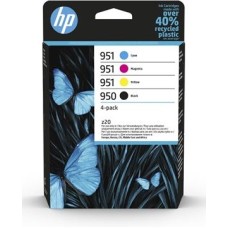 HP INK CARTRIDGE 4 PACK, BLACK, CYAN, MAGENTA, YELLOW, HP 950, FOR PRINTERS 8610, 8600, 8100, 251 - 1, 000 PAGES BLACK AND 700 PAGES EACH COLOR