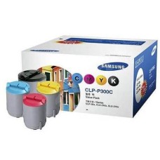 SAMSUNG TONER 4 PACK BLACK, CYAN, MAGENTA, YELLOW, FOR CLP-300, 300N CLX-3160N, CLX-3160FN, CLX-2160