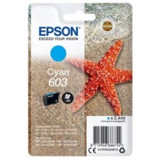 EPSON INK CARTRIDGE CYAN 603, 1 x 2.4 ml, FOR WF-2850, WF-2870, XP-2100, XP-2150, XP-3100, XP-3150, 130 PAGES