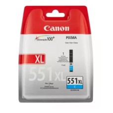 CANON INK CARTRIDGE CLI-551XL CYAN FOR IP7250, MG6350, MG5450, MX925, MG7150, MG5550, MG7550, IX6850, MG5650