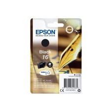 EPSON INK CARTRIDGE BLACK 16, 1 x 5.4 ml, 175 PAGES, FOR WF-2710WF, WF-2520NF, WF-2530WF, WF-2010W, WF-2750WF EPSON INK CARTRIDGE BLACK 16, 1 x 5.4 ml, 175 PAGES, FOR WF-2710WF, WF-2520NF, WF-2530WF, WF-2010W, WF-2750WF