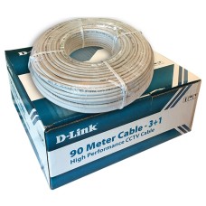 DLINK CABLE CCTV, COAXIAL COPPER CABLE RG59 + 3 X POWER, 90 METERS ROLL DLINK CABLE CCTV, COAXIAL COPPER CABLE RG59 + 3 X POWER, 90 METERS ROLL