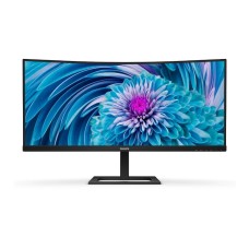 PHILIPS MONITOR 34'', BUSINESS, G, VA, CURVED, WQHD 3440 x 1440, 100Hz, 4MS, SPEAKERS, 300CD/M2, TILT, HEIGHT ADJUSTABLE, HDMI, DISPLAY PORT, USB-C, 3YW, BLACK PHILIPS MONITOR 34'', BUSINESS, G, VA, CURVED, WQHD 3440 x 1440, 100Hz, 4MS, SPEAKERS, 300CD/M2, TILT, HEIGHT ADJUSTABLE, HDMI, DISPLAY PORT, USB-C, 3YW, BLACK