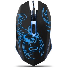ESPERANZA MOUSE WIRED, BRAIDED CABLE, 800 / 1200 / 1600 / 2400DPI, 6 BUTTONS, USB 2.0, RIGHT HANDED, BLACK / BLUE WITH DESIGN, BLUE LED BACKLIGHT ESPERANZA MOUSE WIRED, BRAIDED CABLE, 800 / 1200 / 1600 / 2400DPI, 6 BUTTONS, USB 2.0, RIGHT HANDED, BLACK / BLUE WITH DESIGN, BLUE LED BACKLIGHT