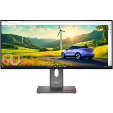 LENOVO MONITOR 34'', E, THINKVISION P34WD-40 BUSINESS CURVED, IPS, WLED, WQHD 3440x1440, AG, 4MS, 120Hz, 350CD/M², VESA, HEIGHT ADJUSTABLE, TILT, SWIVEL, LAN, USB-B, USB-C, USB-A, HDMI, DP, DP Out, 3YW, ECLIPSE BLACK