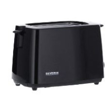 SEVERIN TOASTER, 2 SLICES, 700W, AUTOMATIC, STAINLESS STEEL, INTEGRATED BREAD ROLL TOASTING, ADJUSTABLE DEGREE, BLACK