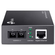 TP-LINK TRANCEIVER, 1000MBPS RJ45 TO 1000MBPS SINGLE-MODE SC FIBER CONVERTER, FULL-DUPLEX, UP TO 15KM, CHASSIS TL-MC1400 RACK-MOUNTABLE TP-LINK TRANCEIVER, 1000MBPS RJ45 TO 1000MBPS SINGLE-MODE SC FIBER CONVERTER, FULL-DUPLEX, UP TO 15KM, CHASSIS TL-MC1400 RACK-MOUNTABLE