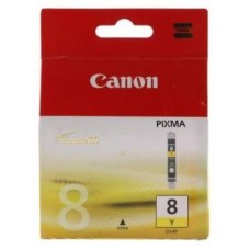 CANON INK CARTRIDGE CLI-8 YELLOW FOR IX4000, PRO 9000 MARK IIIP4200, IP4200X, IP5200, IP5200R, IP6600D