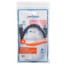 MANHATTAN USB CABLE 2.0 AM/BM 141HS 1.8M BLACK MANHATTAN USB CABLE 2.0 AM/BM 141HS 1.8M BLACK