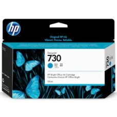 HP INK CARTRIDGE CYAN, HP 730, 130ML, FOR DESIGNJETS T1600, T1700, T2600 SERIES