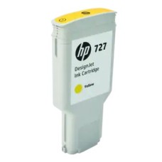HP INK CARTRIDGE YELLOW, HP 727, 300ML, FOR DESIGNJETS T920, T930, T1500, T1530, T2500, T2530 SERIES