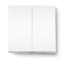 TP-LINK TAPO, SMART LIGHT SWITCH, 2-GANG 1-WAY, REMOTE CONTROL, VOICE CONTROL, WHITE