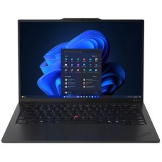 LENOVO NOTEBOOK THINKPAD X1 CARBON G13 AURA EDITION, INTEL ULTRA 7 265U, 5.3GHz/12MB, 12C, 64GB, 1TB SSD, INTEL GRAPHICS, 14' WUXGA 1920x1200 IPS 500NITS, WIFI7, BT, USB-A, USB4, HDMI, WIN 11 PRO, 3YW, BLACK