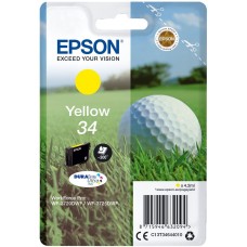 EPSON INK CARTRIDGE YELLOW 34, 1 x 4.2 ml YELLOW, FOR WF-3720DWF EPSON INK CARTRIDGE YELLOW 34, 1 x 4.2 ml YELLOW, FOR WF-3720DWF