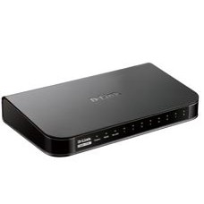 DLINK ROUTER VPN SSL PPTP, L2TP, IPSec, SSL, 8x 10/100 LAN PORTS, WAN, IPV6, USB, 11N WIRELESS
