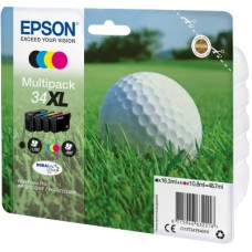 EPSON INK CARTRIDGE 34XL MULTIPACK, 1 x 16.3 ml BLACK, 1 x 10.8 ml CYAN, 1 x 10.8 ml YELLOW, 1 x 10.8 ml MAGENTA, FOR WF-3720DWF EPSON INK CARTRIDGE 34XL MULTIPACK, 1 x 16.3 ml BLACK, 1 x 10.8 ml CYAN, 1 x 10.8 ml YELLOW, 1 x 10.8 ml MAGENTA, FOR WF-3720DWF