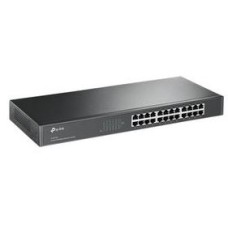 TP-LINK SWITCH 24PORTS 10/100 LAN PORTS, UNMANAGED, FANLESS, RACKMOUNT, UK PLUG
