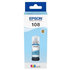 EPSON INK BOTTLE LIGHT CYAN 108, 1 x 70.0 ml, 2, 100 (10x15cm) photos, FOR L18050, L8050 EPSON INK BOTTLE LIGHT CYAN 108, 1 x 70.0 ml, 2, 100 (10x15cm) photos, FOR L18050, L8050