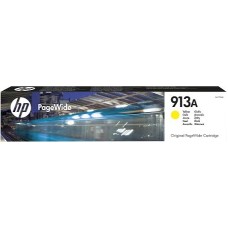 HP INK CARTRIDGE YELLOW, HP 913A, FOR PRINTERS PAGEWIDE 352DW, 377DW, 452DW, 477DW, - 3.000 PAGES