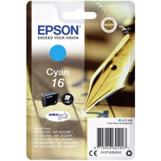 EPSON INK CARTRIDGE CYAN 16, 1 x 3.1 ml, 160 PAGES, FOR WF-2010W, WF-2530WF, WF-2520NF, WF-2510WF, WF-2750WF
