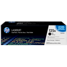 HP TONER BLACK DUAL PACK, HP 125A, FOR PRINTERS COLOR LASERJET CP1215, CP1515N, CP1518, CM1312 MFP - 2.200 PAGES EACH HP TONER BLACK DUAL PACK, HP 125A, FOR PRINTERS COLOR LASERJET CP1215, CP1515N, CP1518, CM1312 MFP - 2.200 PAGES EACH