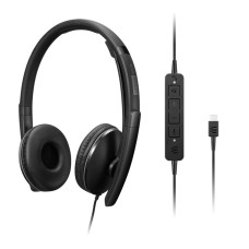 LENOVO ANC HEADSET G2 (TEAMS), WIRED(1.78M, USB-C/USB-A ), 2200 ohm, 20Hz–20kHz, NOISE CANCELLING MIC, INLINE CONTROL, 2YW, BLACK LENOVO ANC HEADSET G2 (TEAMS), WIRED(1.78M, USB-C/USB-A ), 2200 ohm, 20Hz–20kHz, NOISE CANCELLING MIC, INLINE CONTROL, 2YW, BLACK
