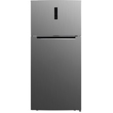 HYUNDAI REFRIGERATOR TOP FREEZER, 2-DOOR, E, NO FROST, 480L, 41DB, AIR-FLOW COOLING, ELECTRONIC DISPLAY, HxWxD 1.78x0.79x0.68, INOX